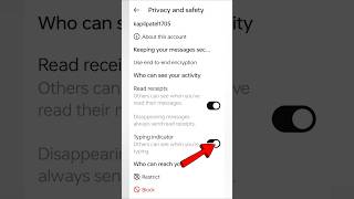Instagram Me Chat Typing Hide Kaise kare | How To Hide Chat Typing On Instagram #short #viral #yt