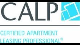 CALP overview  -Certified Apartment Leasing Professional