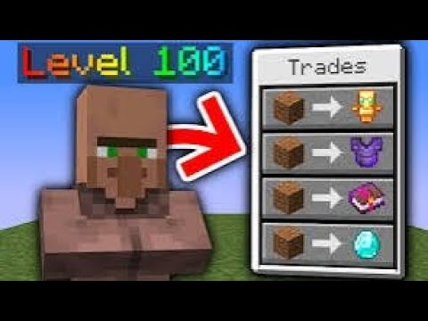 Minecraft but villager trades op items ll