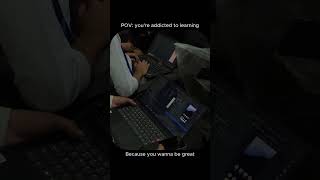 You're addicted to learning Because you wanna be great.#hiskytech #softwarecompany #coding