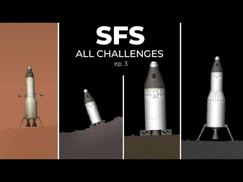 SFS all challlenges ep. 3 - Tour around Mars and the moon