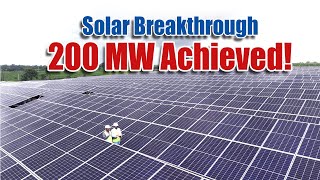 Solar Breakthrough: 200 MW Achieved! | Megha Engineering