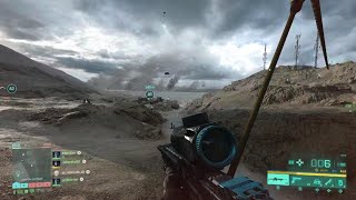 Battlefield 2042 Take down of Heli with Recoilless M5