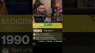 There is a 1% Chance Of Getting This GOD ROLL Exotic Class Item