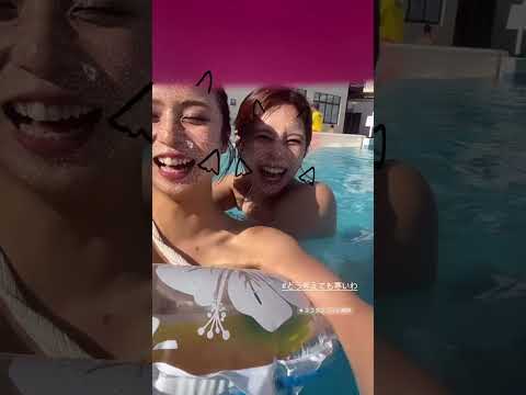 母乳が出る前のプールを楽しむ