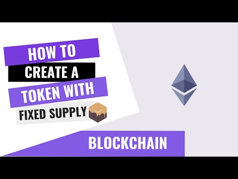 HOW TO CREATE AN ETHEREUM ERC20 TOKEN WITH FIXED SUPPLY