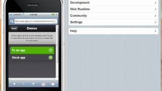 MobiOne M4 Demo - Mobile Web, Native iPhone development