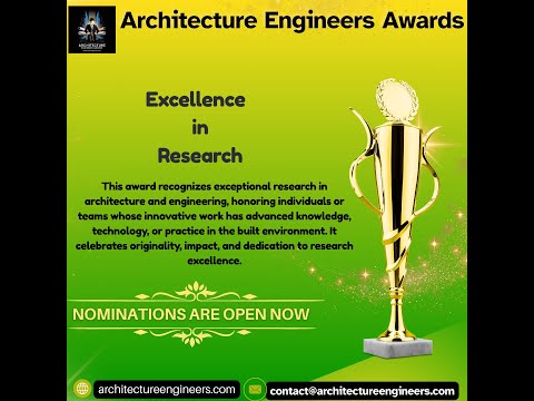 Excellence in Research Award for Architecture  Engineers#sciencefather #researchawards
