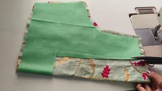 Blouse design. Cutting and stitching. Back neck design. Blouse designs 