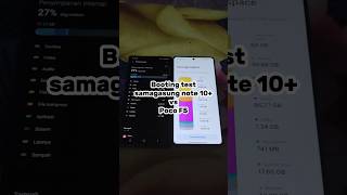 Booting test Samsung note 10 plus vs Poco F5 #samsung #pocof5