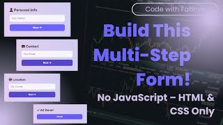 How to Create a Themed Multi-Step Form Using HTML & CSS Only