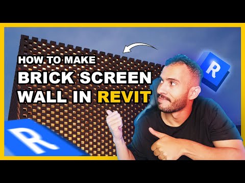 How to Create  Brick Screen wall in Revit | Quick & Easy Tutorial