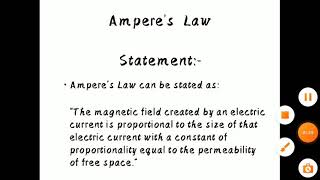 Ampere's Law F18ES09