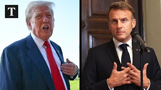 Donald Trump Mocks Macron Over Palestinian Statehood