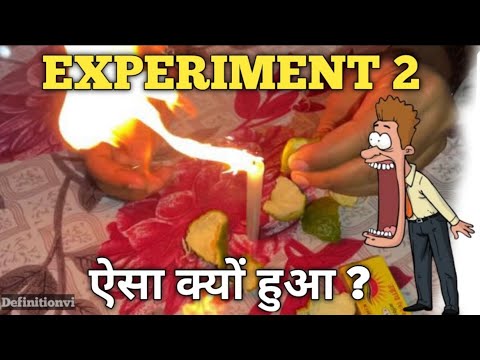 Orange 🍊 experiment at home 🏠 ॥ Fire Experiment 😲 #experimentscience #orangeexperiment