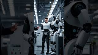 🤖 Elon Musk & Tesla Robot Working in Futuristic Car Factory 🚗🔧in Action #robot #teslarobot