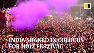 India soaked in colours for Holi