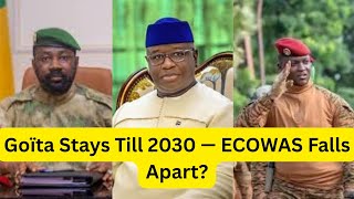 Breaking: Mali Approves Goïta Till 2030 As ECOWAS Faces More Drugs Scandals! #TheAfricaNewsChannel