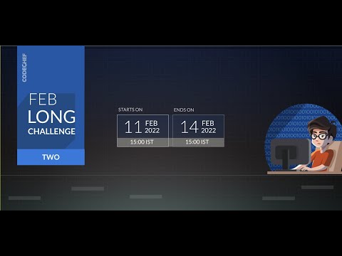 Codechef  February Long challenge part two || solution video || HELIUM3 and WCC