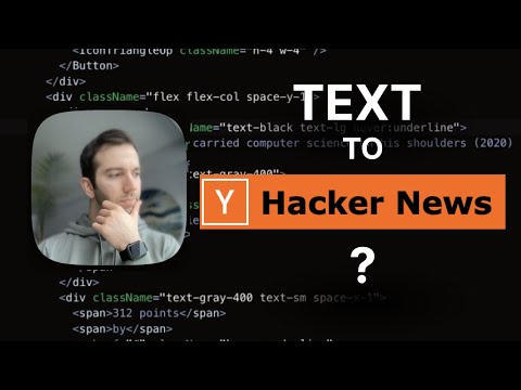 Building Hacker News with AI, describe a UI and AI builds it for us