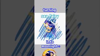 turning sea fairy cookie into moonlight cookie 😍✨