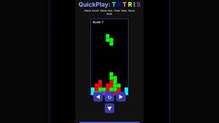 QuickPlay: Tetrise https://emfls.github.io/TetrisGame/index.html  #webgame #chatgpt #gameplay
