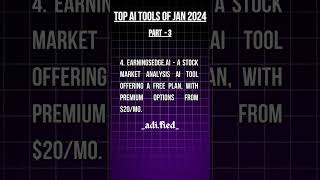 The journey continues with Part 3 of our groundbreaking AI Tools from January 2024!