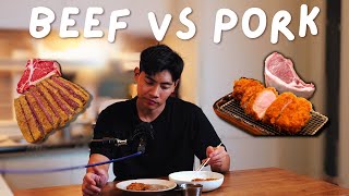 Korean guy Tried Japanese Cutlet (In 2 Ways)