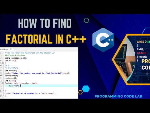 How to find factorial in C++| Factorial of any Number in CPP #cppprogramming #factorials #learncode