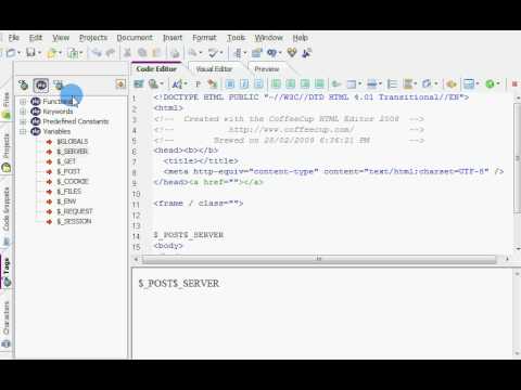 The Free HTML Editor, HTML