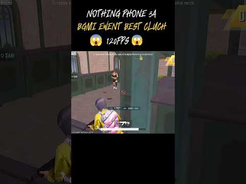 INSANE CLUTCH in BGMI 😱 | Nothing Phone 3A 120FPS🔥 | Must Watch! #sorts