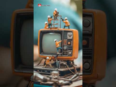 You Won't Believe How tiny workers Repair This Old TV!