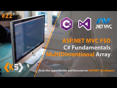2 Dimensional Array in C# | C# Multidimensional Array | Asp.net Web Development Tutorial | Part 22