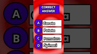 How do you say "carrot" in Italian? #vocabularygame #vocabularyquiz #learnitalianwithinis #quiztime