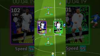 Mbappe Potw Card Vs Vinicius Junior Ucl Potw Card Speed Challenge In eFootball 2025 #efootball #pes