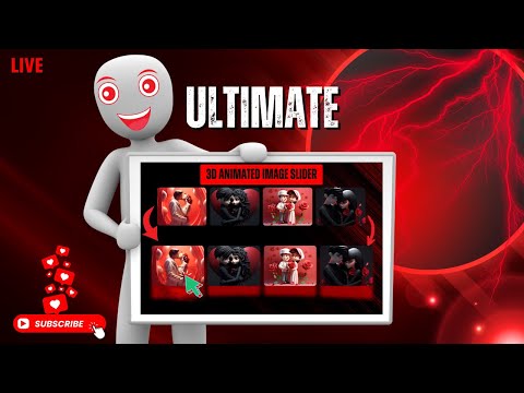 2025🔥 full 3d animated grid | responsive ui design with image launch effects | html css | Topguru1.1