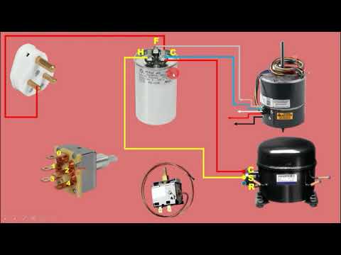 Window AC wiring connection  Air conditioner Wiring Diagram   ac connection   electrical technician