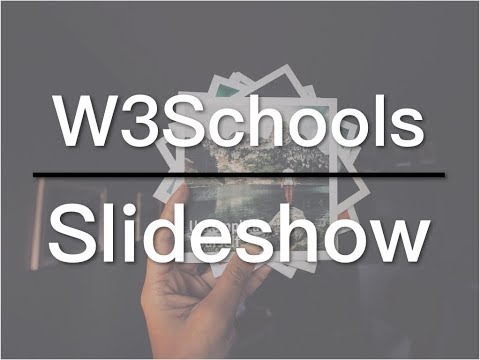 How to Create a Slideshow on Your Website - W3Schools Video 03