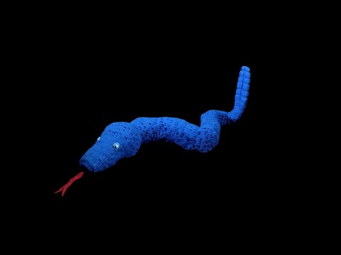 Blue Python - A Strata-Cut Animation