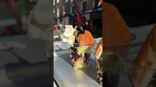 🍵💙 Indulge in a matcha blueberry sundae this weekend - you’ve earned it! #softserve #matcha