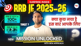 RRB JE 2025-26 Big Surprise😍| New Targets🎯with New Approach by Make It Easy Team | RRB JE Mechanical