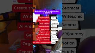 Best Al tools to create content in 2024 #aitools #aitool #zebracat #zebracatai #ai #ideas #content