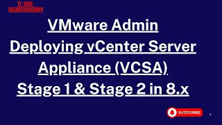VMware Administration Overview @unix-BackbenchAdmin