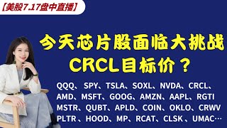 美股盘中直播：QQQ、SPY、TSLA、NVDA  AMD、MSFT、GOOGL、AMZN AAPL、RGTI、MSTR、QUBT   COIN、OKLO、CEWV、MARA…