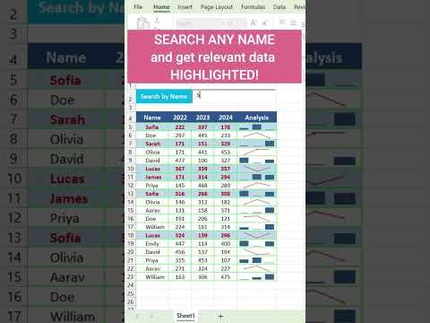 Excel Tricks: Search and Highlight Data Like a Pro