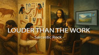 Louder Than the Work | Original Royalty-Free Satirical Rock on Modern Fame & Hollow Art