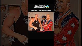 "Brock Lesnar And Kurt Angle" Challange 300 push up 😱 #wwe #shortvideo #shorts