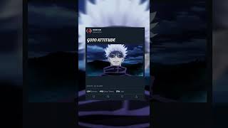 gojo attitude shorts ☠️ #jujutsukaisen #anime #gojo#youtubeshorts #edit #gojoshorts #animeedit