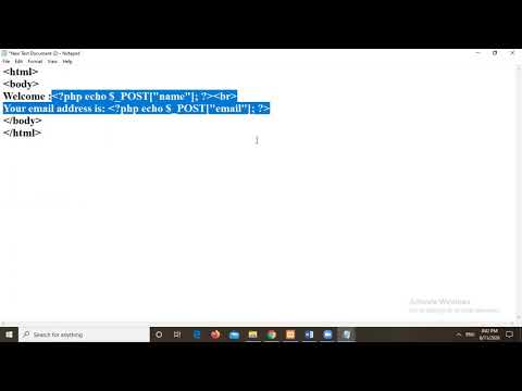PHP Form Handling with example programs
