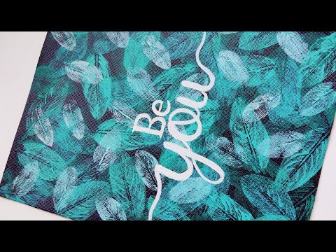Leaf painting | Acrylic painting on canvas | leaf art | Green leaf acrylic painting |Botanical Art 🌿